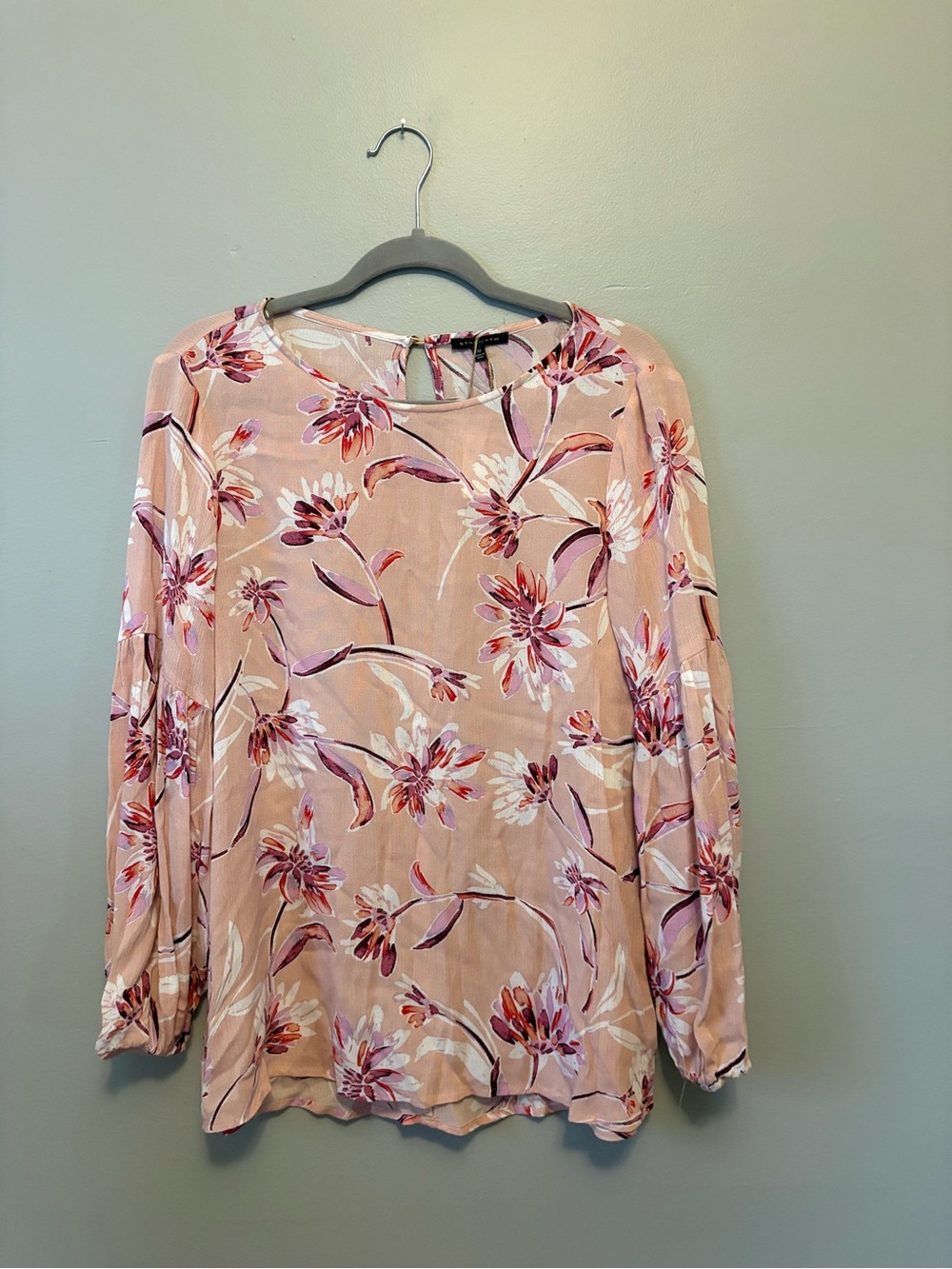 Ocean Drive Pink Floral Long Sleeve Blouse
